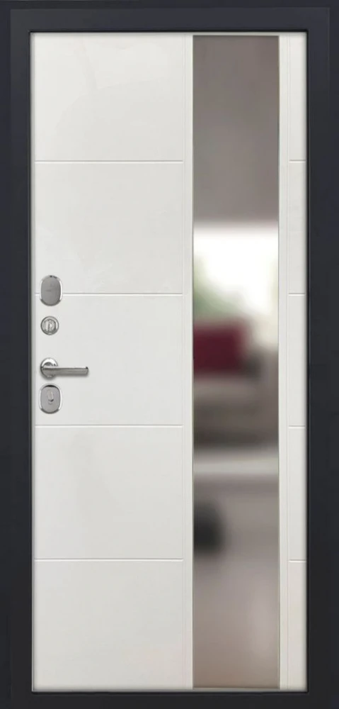 Входная дверь ДвериПРО Модель Л-46 ФЛЗ-649 Капучино (зеркало) DPRO222330 внутренняя сторона