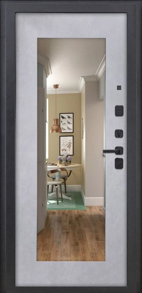 Входная дверь ДвериПРО Элфи ФЛЗ-603 Бетон снежный DPRO222641 внутренняя сторона