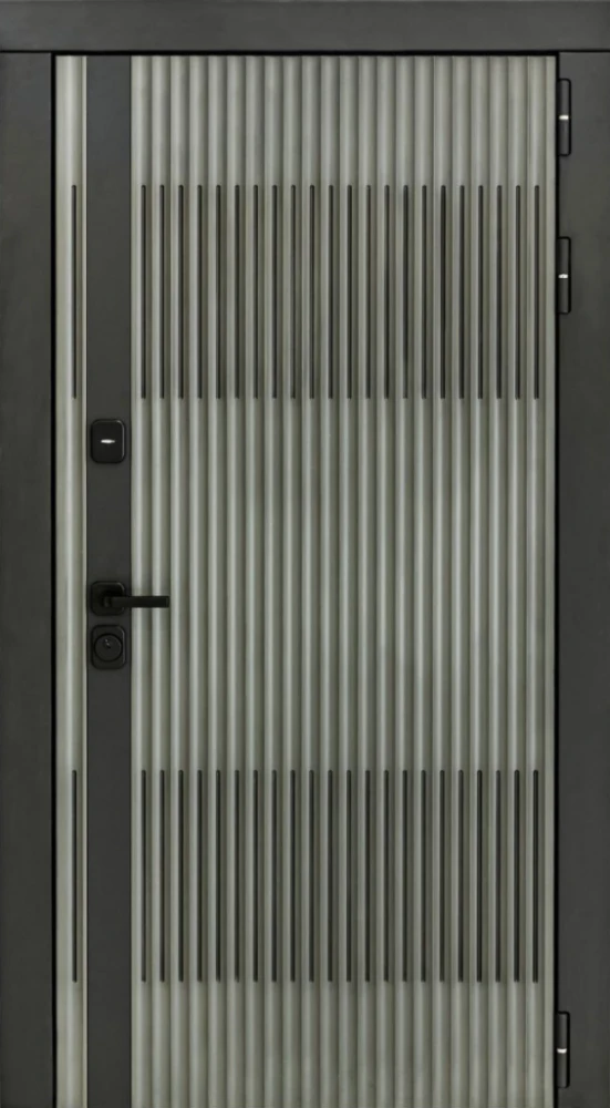 Входная дверь ДвериПРО Элфи ФЛЗ-603 Бетон снежный DPRO222641 внешняя сторона